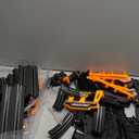 Slot Car Race Track Sets with 4 Slot Cars, Electric Race Car Track Include Slope Circular Overpass Track, Dual Racing Game Featuring Flash Bridge and Pendulum, Gifts Toys for Boys Kids Age 6 7 8-12