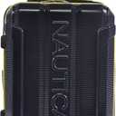 Nautica Maker Hardside Spinner Luggage, lightweight, Navy/Yellow, Carry-On 21-Inch