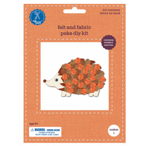 Hedgehog DIY & Fabric Poke DIY Kit Set 2 Pack
