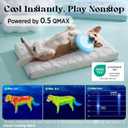 LE SURE Cooling Dog Beds Large Sized Dog, Q-Max>0.5 Cooling Mat with Removable Washable Cover, Breathable Orthopedic Egg Crate Foam Non-Slip Summer Pad for Active/Senior/Long-Haired Pets, 35x22 Inch
