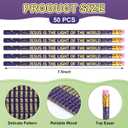 AmazingSpark 50 Pcs Vbs 2026 Pencils Bulk 7.5 Inch Religious Light of Life John 8: 12 Pencils Jesus Bible Christian Gifts for Kids Easter Church Sunday School Prizes