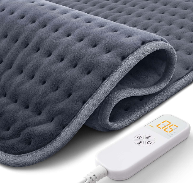UltraWide Microplush Heating Pad  20"x24" Electric Heating Pad for Back, Neck, Shoulder Pain and Cramps  Moist Heat Option, Machine Washable, AutoOff  Gifts for Women, Men, Mom, Dad, Christmas