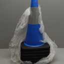 OrangeStar 12" Blue Traffic Cones 8-Pack Reflective Safety Cones with Heavy Duty Base for Sports Training, Parking Lots, Construction, Indoor & Outdoor Use