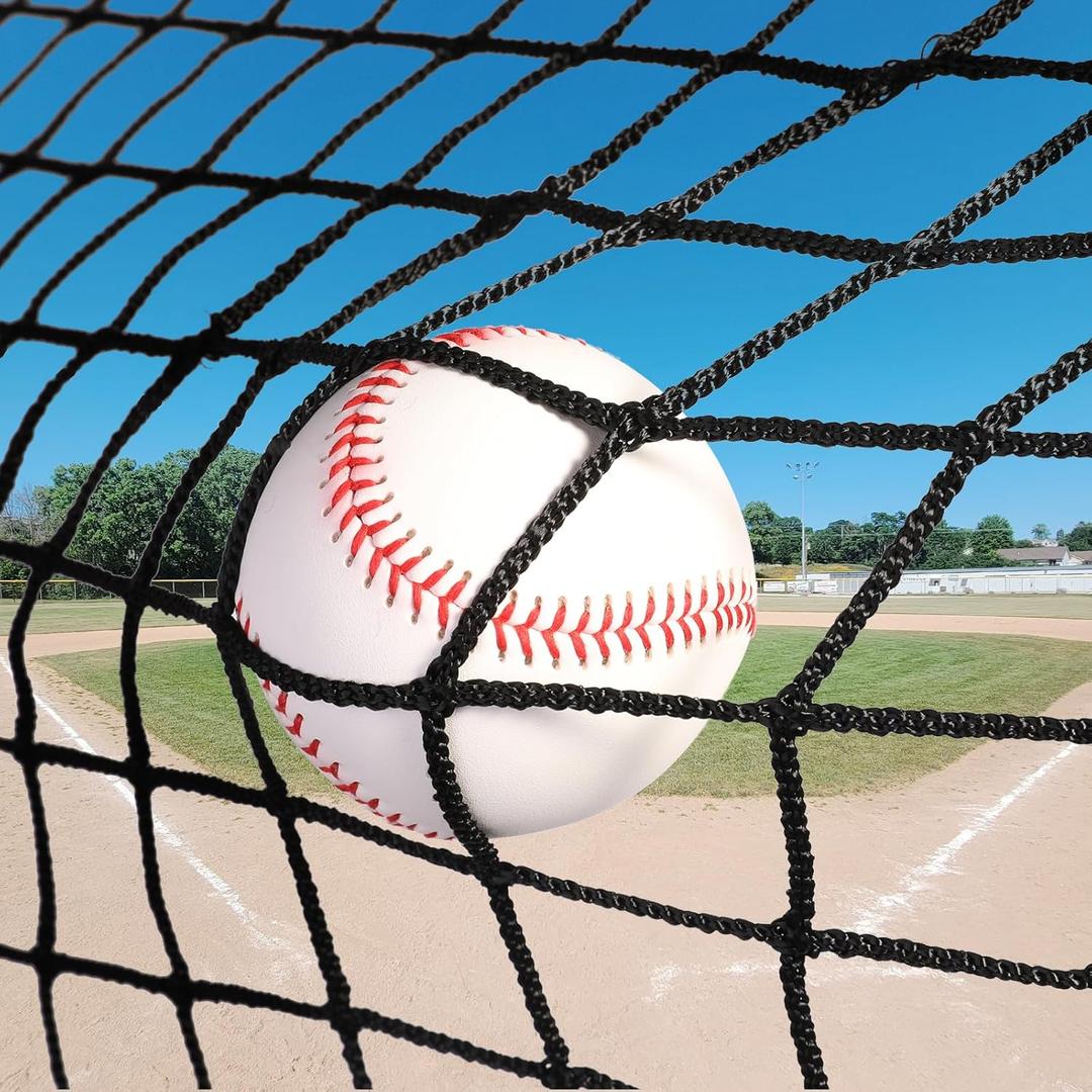 IUZEAI Baseball Backstop Nets, Nylon Baseball Netting Pro High Impact Sports Netting Material 10'x10'/10'x20'/10'x30'(Net Only)