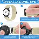 Compatible with 16mm 18mm 19mm 20mm 22mm 24mm Watch Bands Quick Release Replacement Wristband,Adjustable Stretchy Nylon Solo Loop Straps Fabric Braided Sport Elastic Bands for Men Women