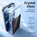 3 x TAURI Original Design for iPhone 17 Pro Case, Compatible with MagSafe with Screen Protector, Anti-Yellowing Military-Grade Protection Shockproof Magnetic iPhone 17 Pro Case, Clear Black