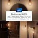 Sunco 6 Pack G25 LED Light Bulbs, Filament Edison Globe, Vanity Lighting Bulb for Bathroom Bedroom, 500 LM, 5W (60W Equivalent), 3000K Warm White, Dimmable, E26 Base, Clear UL