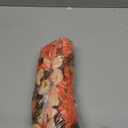 2 PCS Artificial Faux Fall Hanging Flowers Plants for Outdoor,Fake Silk Morning Glory with Eucalyptus UV Resistant Mums for Wall Home Porch Patio Balcony Yard Indoor Decor (Fall Orange+Light Orange)