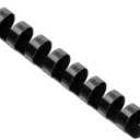 Binditek 100 Pack Plastic Binding Comb Spines, 1/2 Inch Diameter, 90 Sheet Capacity, for Letter Size, Black, for Students and Coworkers