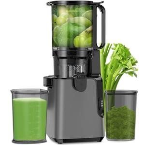 Juicer Machines with 5.8" Extra Large Feed Chute, Cold Press Juicer For Whole Vegetables and Fruits, 350W Professional Slow Masticating juicer Easy to Clean for Batch Juicing (Titanium Gray), Does Not Turn On Juicer Machines with 5.8" Extra Large Feed Chute, Cold Press Juicer For Whole Vegetables and Fruits, 350W Professional Slow Masticating juicer Easy to Clean for Batch Juicing (Titanium Gray), Does Not Turn On