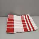 Christmas Red and White Plaid Rug, 3'x5 'Area Rug Indoor Outdoor Rug Front Porch Doormat Cotton Hand-Woven Farmhouse Layered Double Door Mats for Front Porch, Patio, Entryway, Laundry Room