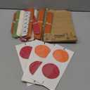 NICROLANDEE Fall Wedding Decorations - 15 PCS Pumpkin Orange Sage Green Ivory Tissue Pom Poms Decor, Dots Paper Garland for Thanksgiving, Baby Shower, Autumn Harvest Party Supplies