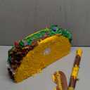 Sratte Taco Piata Set Mexican Birthday Party Decorations Cinco De Mayo Fiesta Theme Taco Pinata with Plastic Stick and Blindfold for Mexican Themed Party Supplies Favors, 15 x 8 x 3 Inches