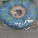 Cat Cone Collar Soft, Cute Cat Donut Collar After Surgery, Adjustable Kitten Recovery Cones to Stop Licking, Lightweight Neck Elizabethan Collars for Cats Kittens (Blue, Small)