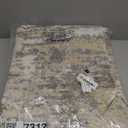 Hallway Washable Runner Rug: 3x12 Abstract Modern Soft Stain Resistant Non-Slip Backing Runner for for Entryway Kitchen Laundry - Gold Brown