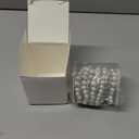 2 Yards Rhinestone Trim Pearls and Diamonds Crystal Chain Rhinestones Pearl Chain for Craft Rhinestone and Pearl Trim Applique Pearl Beaded Rhinestone Bridal Embellishments for Wedding (Classic Style)