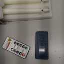 Homemory 6 Pcs Waxy Flameless Taper Candles with Remote, Flickering Battery Operated Candlesticks, Led Fake Candles Tall Candle for Home, Wedding, Party, Ivory, 9.6 inches