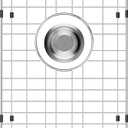 Sink Rack,Sink Protector for Kitchen Sink,Stainless Steel Sink Grid for Bottom of Sink 13"W x 15"L,Metal Sink Grate with Strainer,Rear Drain for Single Bowl with Corner Radius, 1 Pack