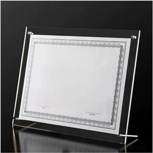 1 Pack 12x16"Poster Frame,Acrylic Floating Frame,Frameless Picture Frame,Clear Picture Frame,Wall & Tabletop Picture Frames for Photos Artwork Posters Paintings (Clear, 12x16")
