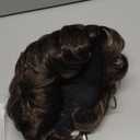 Short Curly Brown Pixie Wig Synthetic Layered Cosplay Hair Full Wigs for White Women, Dark Brown