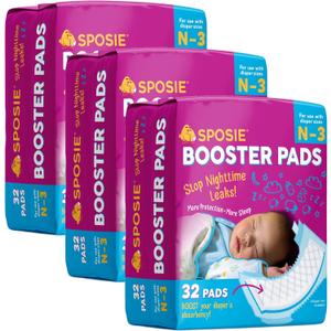 Select Kids Diaper Booster N-3, 96 Count - Baby Diaper Pads, Overnight Diapers, Newborn Diapers