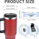 2 - Pack Lid Replacement 40 oz for Stanley 40oz Tumbler with Handle, Cup Lids for Stanley Cup Accessories,Black