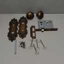 Mortise Lock Door Knobs Interior Bronze Door Knob Antique Door Handle Skeleton Key Privacy Vintage Door Locks for Bedrooms Bathroom