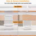 South to East Banister Guard for Baby, 10ft x 3ft Child Safety Net, Balcony Netting for Pets, Stair Railing Cover Baby Proofing, No Drilling, Stairway Mesh Netting Indoor Outdoor for Kids, Pets, Toys