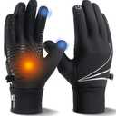 RUIXUE Winter Gloves Men Women, Warm Thermal Windproof Touchscreen Non-Slip,for Cycling Driving Running Hiking