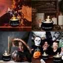 2 x Halloween Decorations Indoor, Halloween Skeleton Candle, Skull Candles Gothic Decoration for Home Bar Indoor Room Tables, Farmhouse Decoration Spooky Gifts for Women