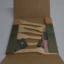 Wooden Utensil Set, Bamboo Utensils  7 PCs Wood Spoons for Cooking, Easy to Clean, Sturdy, Lightweight & Heat Resistant (7-Piece Set without Holder)