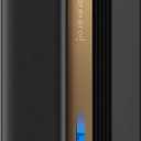 UBBO 95oz Dehumidifiers for Home, 1000 Sq.Ft Dehumidifier with Drain Hose - Auto Shut Off, Timer, Sleep Mode & Drain Hose - 7 Color Light for Bedroom, Bathroom, RV - Black Gold