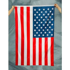 Premium 2x3 ft American Flag - Heavy Duty 110g Rashel Fabric, All-Weather, Reinforced Stitching, Superior Wave, Outdoor/Indoor Use (2x3 Foot)
