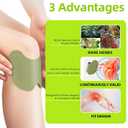 Knee patches for pain relief bone on bone Conforming Knee Patch - herbal knee patch Flexible Adhesive Heat Application 40 Pads