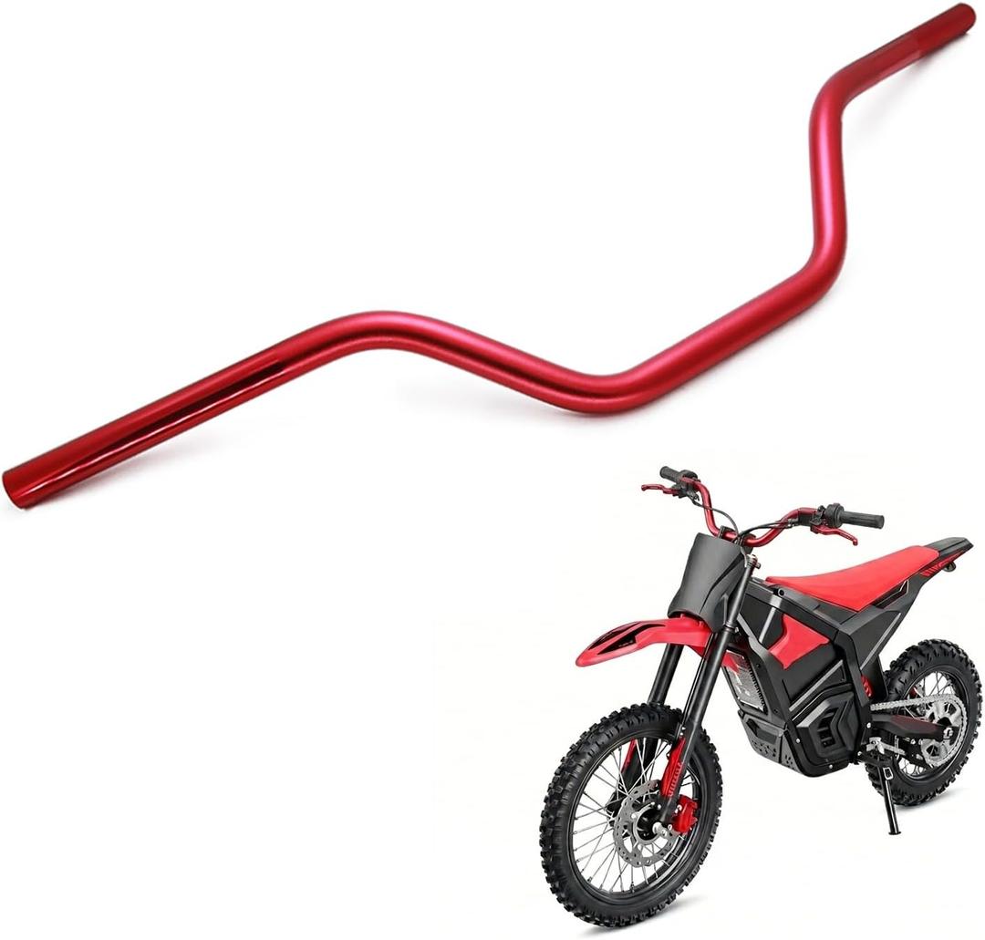 Electric Dirt Bike Handlebar 7/8" 22mm Handlebars for Eskute Nova X Mini Windone RM7 Ebike Electric Dirt Bike Red
