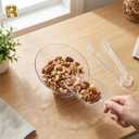 R-kay 36 Pcs Candy Bowls And Plastic Scoops Set - 18 Clear Small Plastic Bowls 6 Oz, 9 Plastic Scoops And 9 Small Tongs Buffet Containers Set Heavy Duty