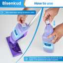 Bisenkud Refillable Bottle for Swiffer Wet Jet Mop - 1250ml /42.3 FL OZ - Leak-Proof HDPE Solution Bottle, EmptyNot for Power mop