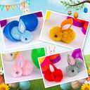 Grastfu 24 Pack Easter Eggs Fillers with Mini Bunny Plush Basket Stuffers with Toys Inside Bunny Mini Stuffed Animal, Easter Eggs Hunts Party Favors Surprise for Kids Toddlers Boys Girls