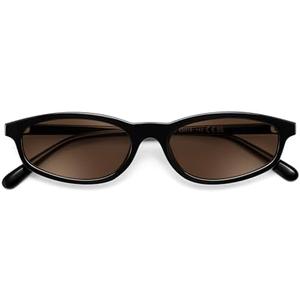 FEISEDY Small Oval Sunglasses for Women Men, Cat Eye 90s Y2k Sunnies, Lightweight Narrow Shades Trendy Glasses B9169