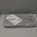 StorageWorks Narrow Storage Bins, Small Basket for Closet and Shelves, Rectangular Fabric Organizer with Handles, Toilet Paper Storage, Gray and White, 2-Pack