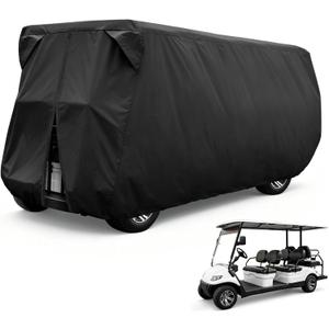 moveland 6 Passenger Golf Cart Storage Cover Compatible with E Z GO, Club Car, Yamaha - Dustproof & Durable