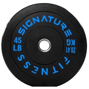 Fitvids Olympic Bumper Plate 1" Weight Plate for Strength Training & Weightlifting – 45 lbs – Colored
