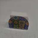 Vintage Mexican Tile Patterns Colorful Ethnic Napkin Holder for Table Acrylic Vertical Napkin Holders for Paper Napkins Decor Napkin Dispenser for Home Party Dining Cocktail Kitchen Accessories