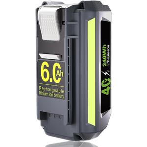 40V 6.0Ah Replacement for Ryobi 40V Battery OP4060 for Ryobi 40Volt Cordless Tool Li-ion Ryobi Batteries OP4015 OP4026 OP40201 OP40261 OP4030 OP40301 OP4040 OP40401 OP4050 OP40601