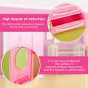 Doll Closet Furniture Wardrobe Clothing Organizer Doll Open Wardrobe Dollhouse Closet with 20 Pieces Hangers 2 Style Pink Plastic Hangers Dollhouse Furniture Accessories(Classic Style)