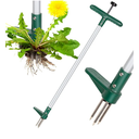 Walensee Weed Puller, Stand Up Weeder Hand Tool, Long Handle Garden Weeding Tool with 3 Claws, Hand Weed Hound Weed Puller for Dandelion, Standup Weed Root Pulling Tool and Picker, Grabber (1 Pack)