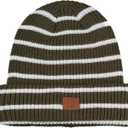 Clakllie Cuffed Knit Beanie Womens Winter Hat Ribbed Unisex Skull Cap Casual Stocking Hats for Men Warm Ski Toboggan Hats (One Size, S-og07-light Green)