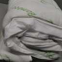 Ultra Soft Twin XL Size Mattress Topper - Viscose Made from Bamboo Pillow Top Mattress Pad for Back Pain Relief - Naturally Cooling for Hot Sleepers, Green