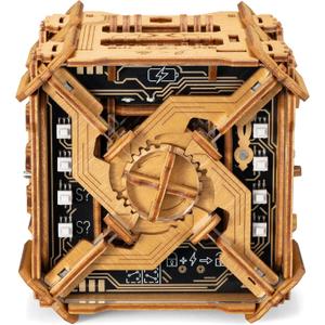 Puzzle Potato Tesla Box - Electronic Puzzle Box - Escape Room Game in a Box - Brain Teaser - 3D Wooden Puzzle for Adults - Money Puzzle Box for Cash Gift - Birthday GiftBox MoneyBox