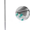 YONILL Dust Pans with Long Handle - Metal Upright Dustpan Heavy Duty, 35" Long Handled Stand Up Dustpans for Lobby, Garage, Home and Yard (Dustpan only)